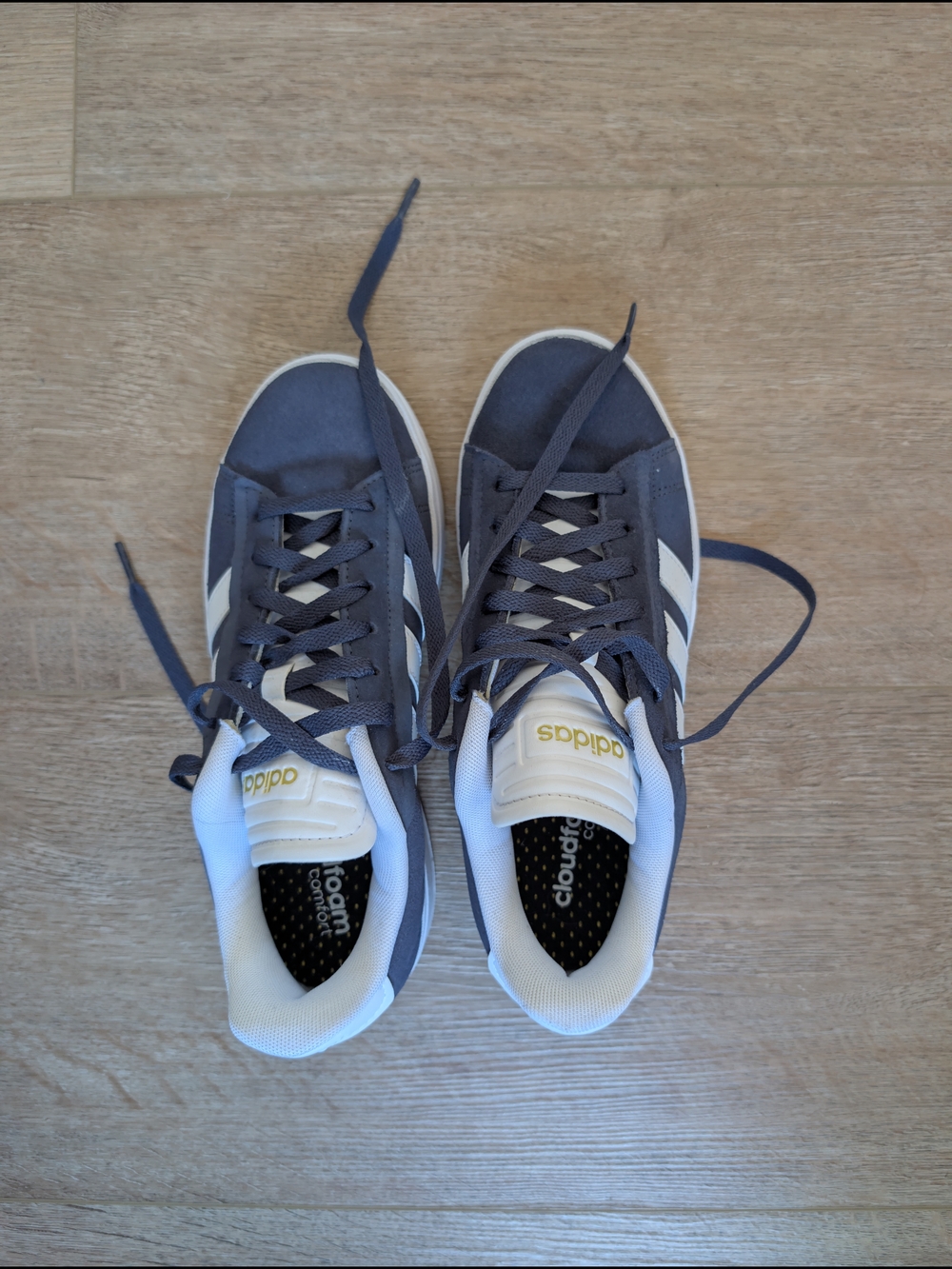 Adidas Navy & White Casual Sneakers